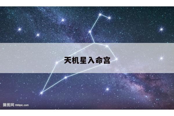 天机星入命宫
