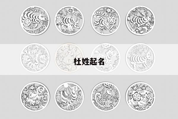 杜姓起名