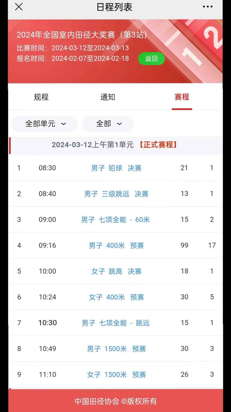 田径赛事报名,田径赛事报名的app